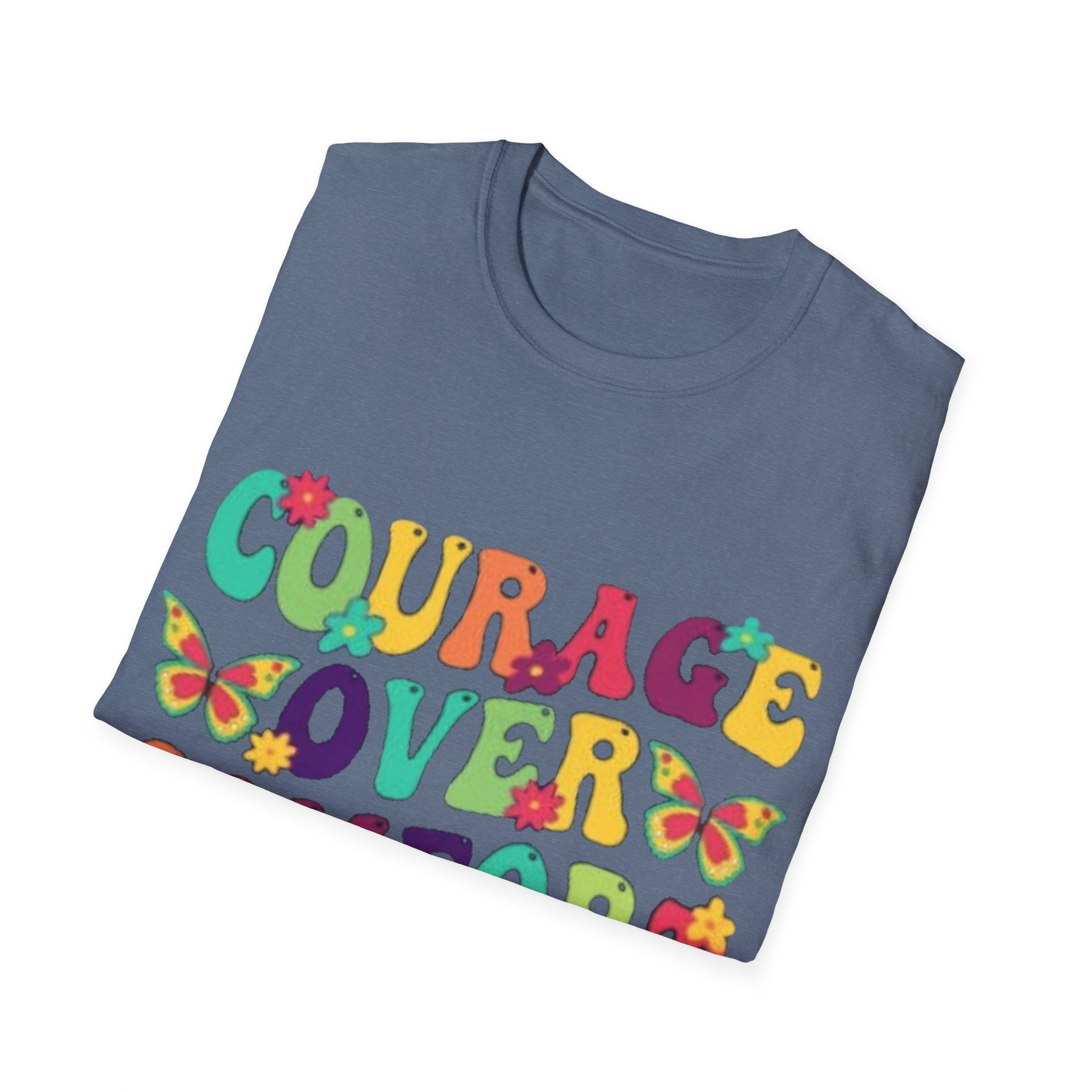 Courage Over Comfort T-Shirt, Unisex T-Shirt, Motivational Tee, Inspirational Gift, Comfortable Casual Wear