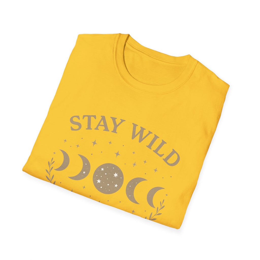 Stay Wild Moon Phase T-Shirt | Crescent Phases Graphic