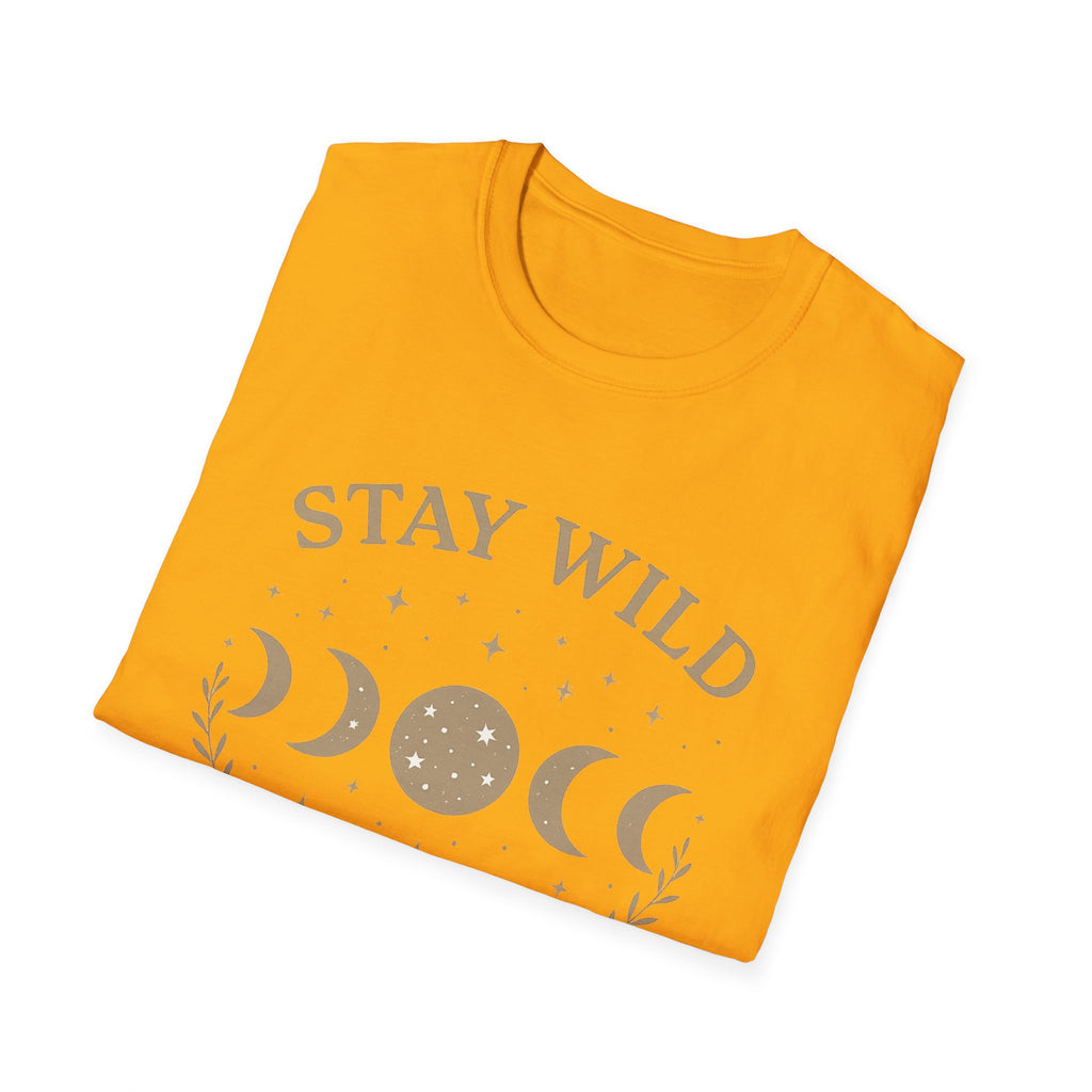 Stay Wild Moon Phase T-Shirt | Crescent Phases Graphic