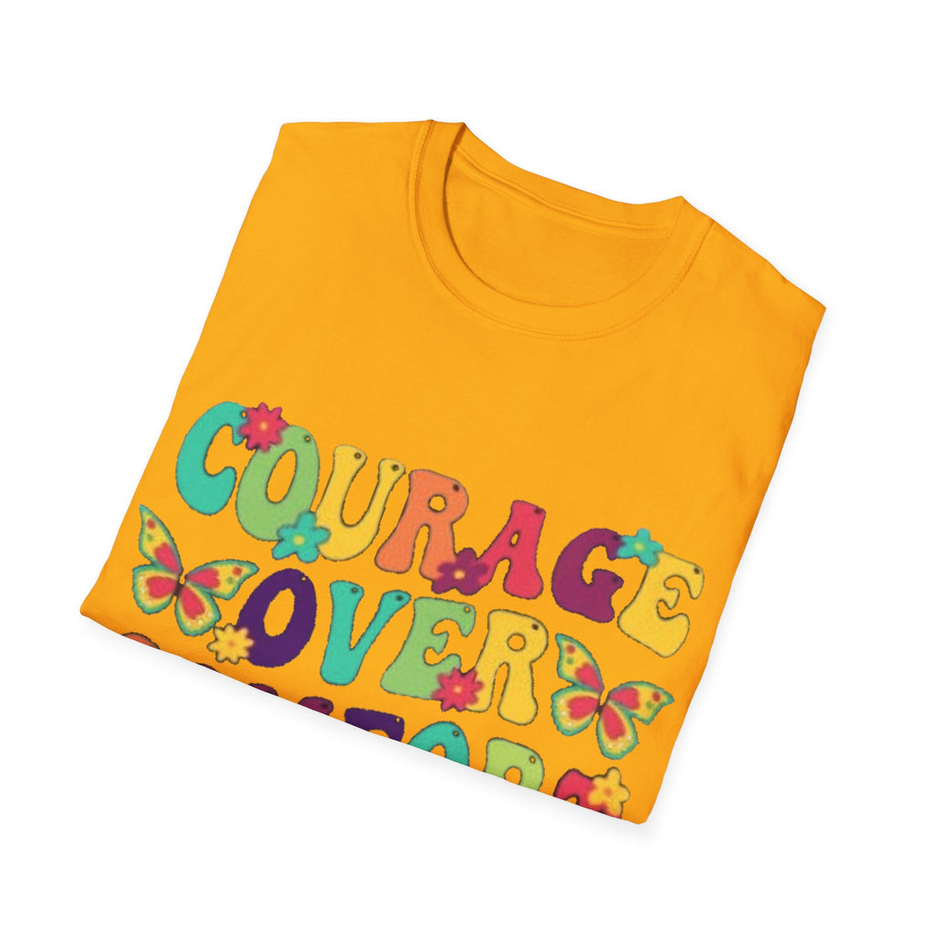 Courage Over Comfort T-Shirt, Unisex T-Shirt, Motivational Tee, Inspirational Gift, Comfortable Casual Wear