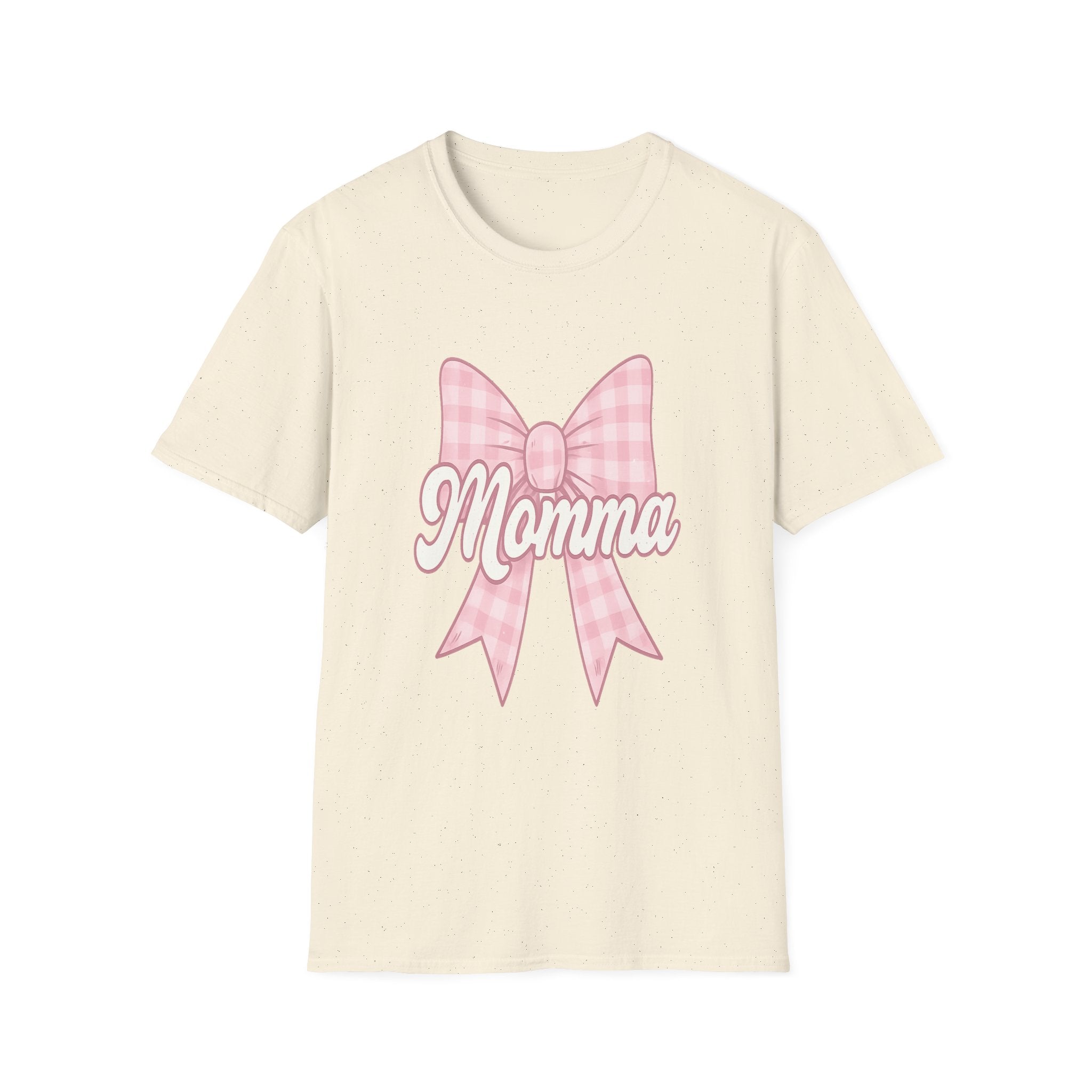 Pink Momma Bow T-Shirt  Mom Shirt, Bow Graphic