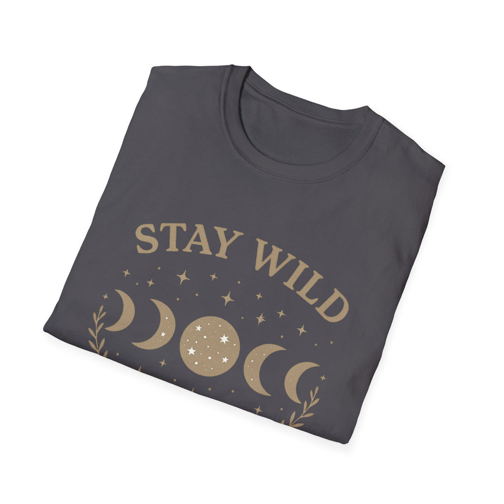 Stay Wild Moon Phase T-Shirt | Crescent Phases Graphic