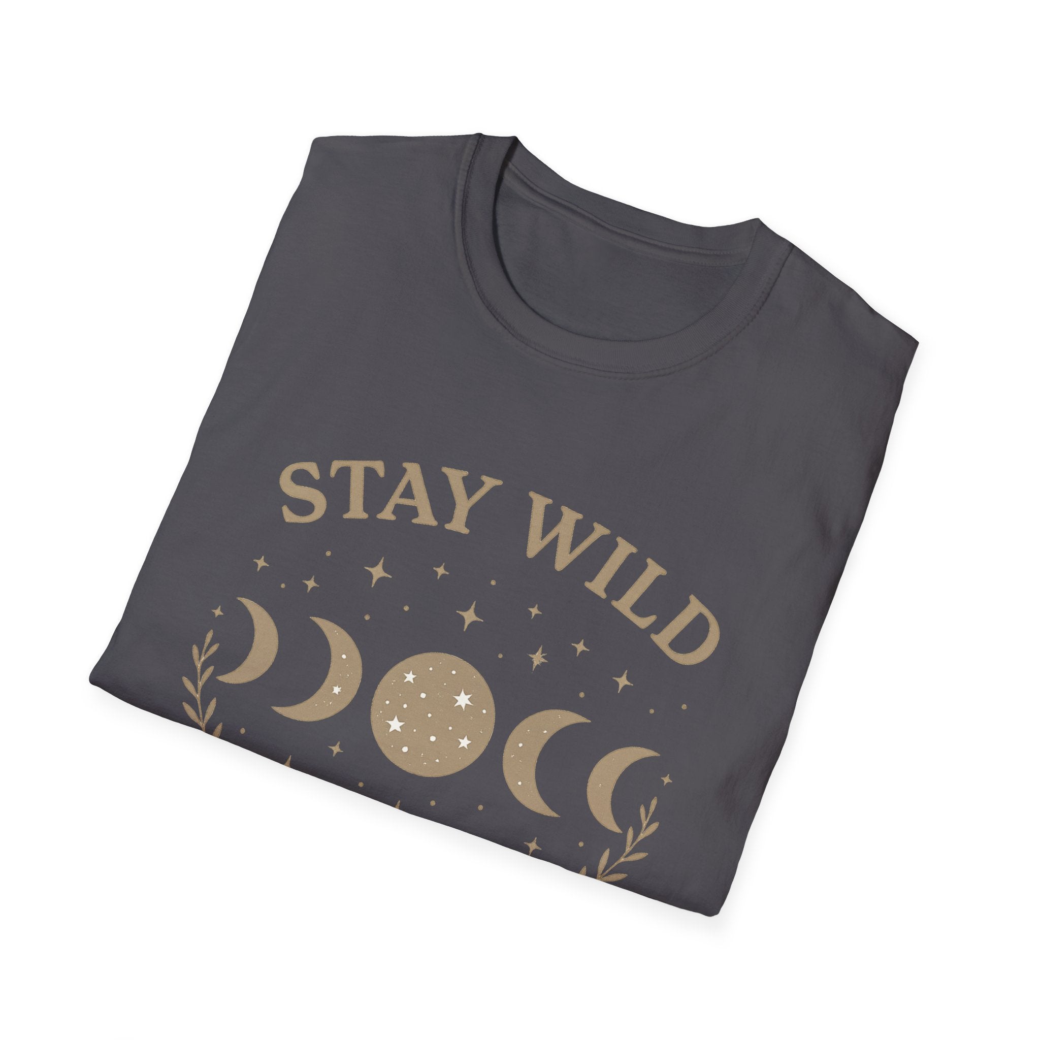 Stay Wild Moon Phase T-Shirt | Crescent Phases Graphic
