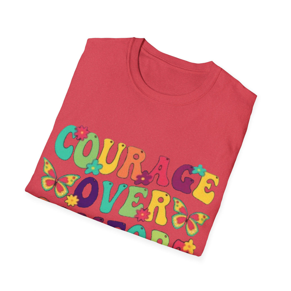 Courage Over Comfort T-Shirt, Unisex T-Shirt, Motivational Tee, Inspirational Gift, Comfortable Casual Wear