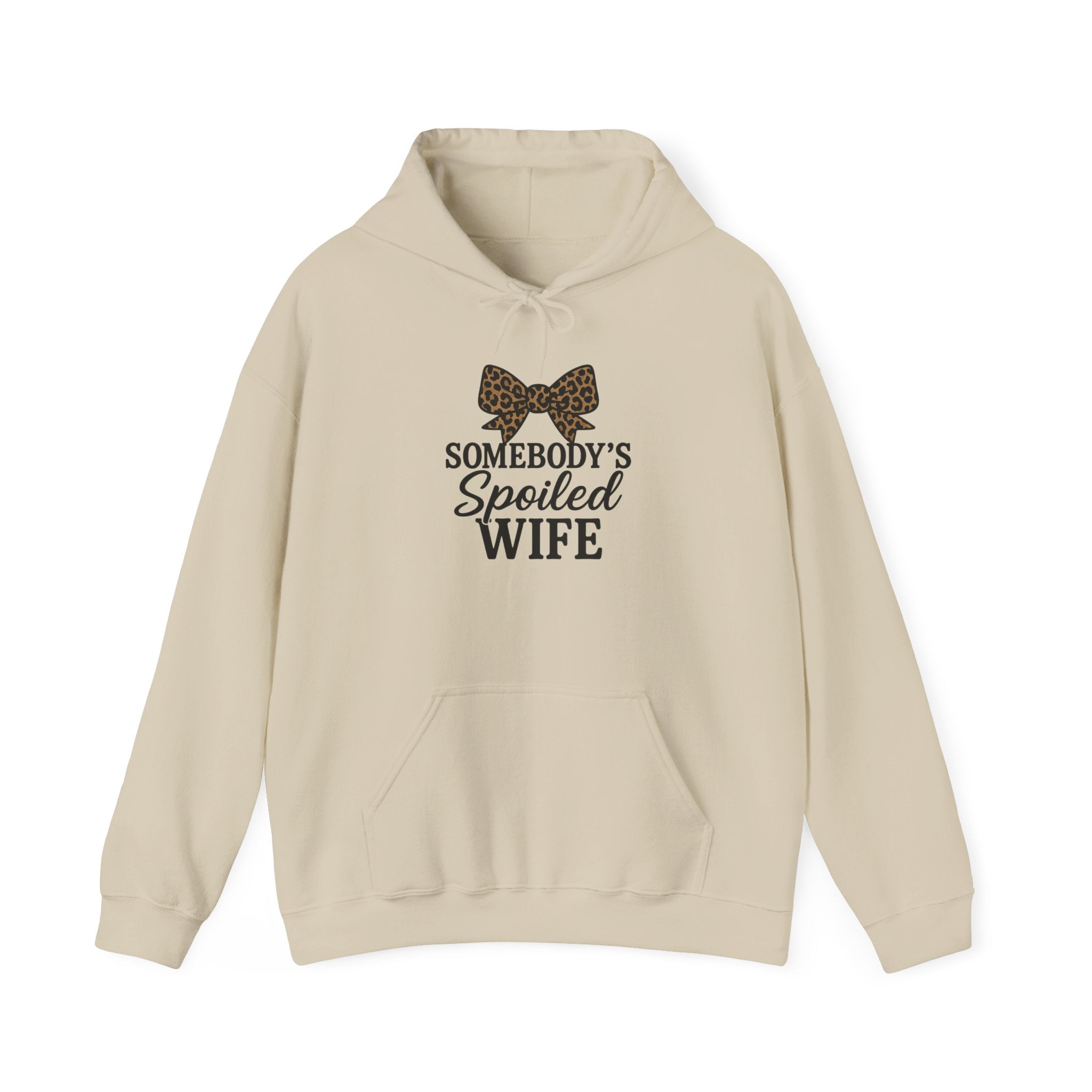 Somebody's Spoiled Wife Hoodie | Leopard Bow Wife Sweatshirt