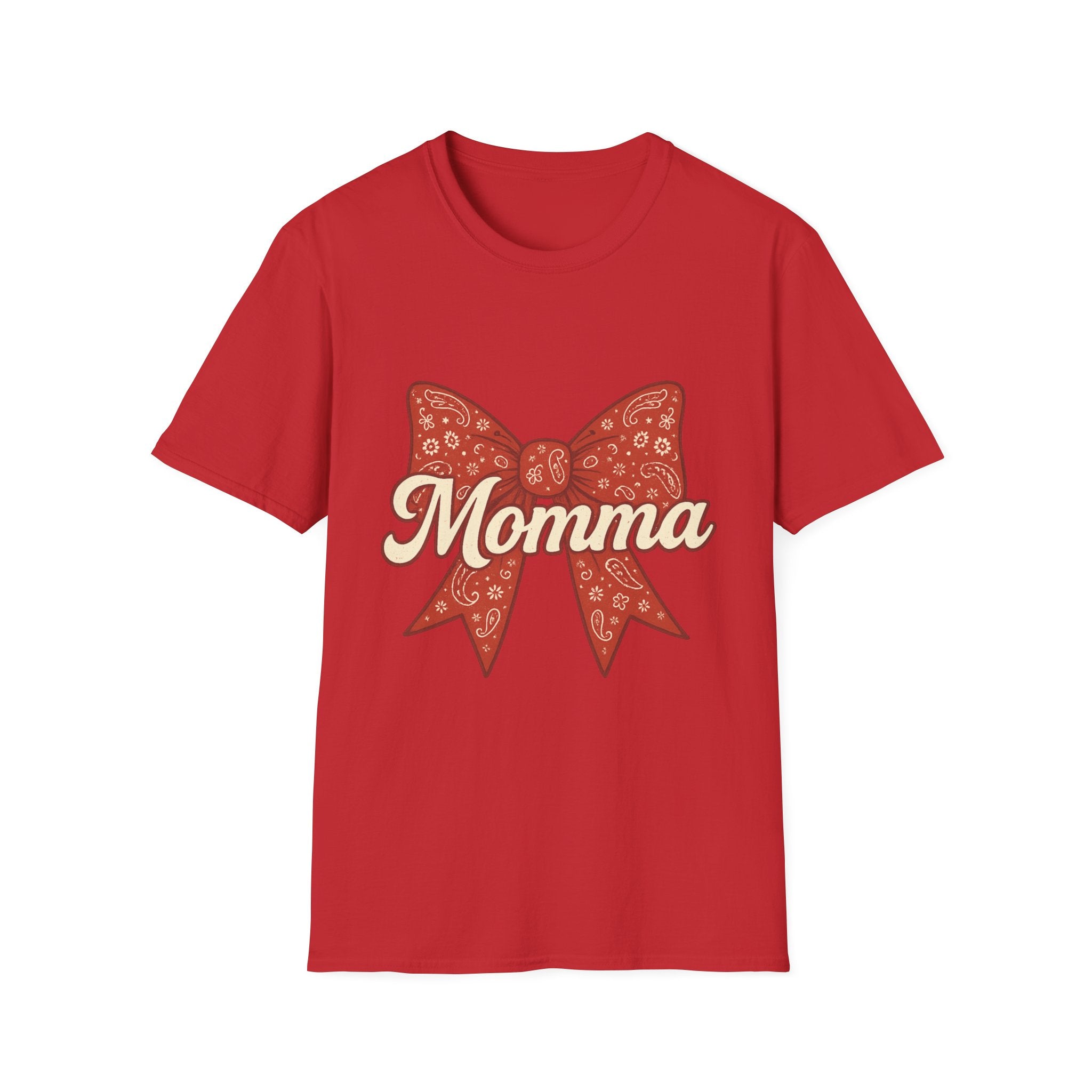 Ribboned Momma Bow southern boutique style T-Shirt | Momma Bow Tee