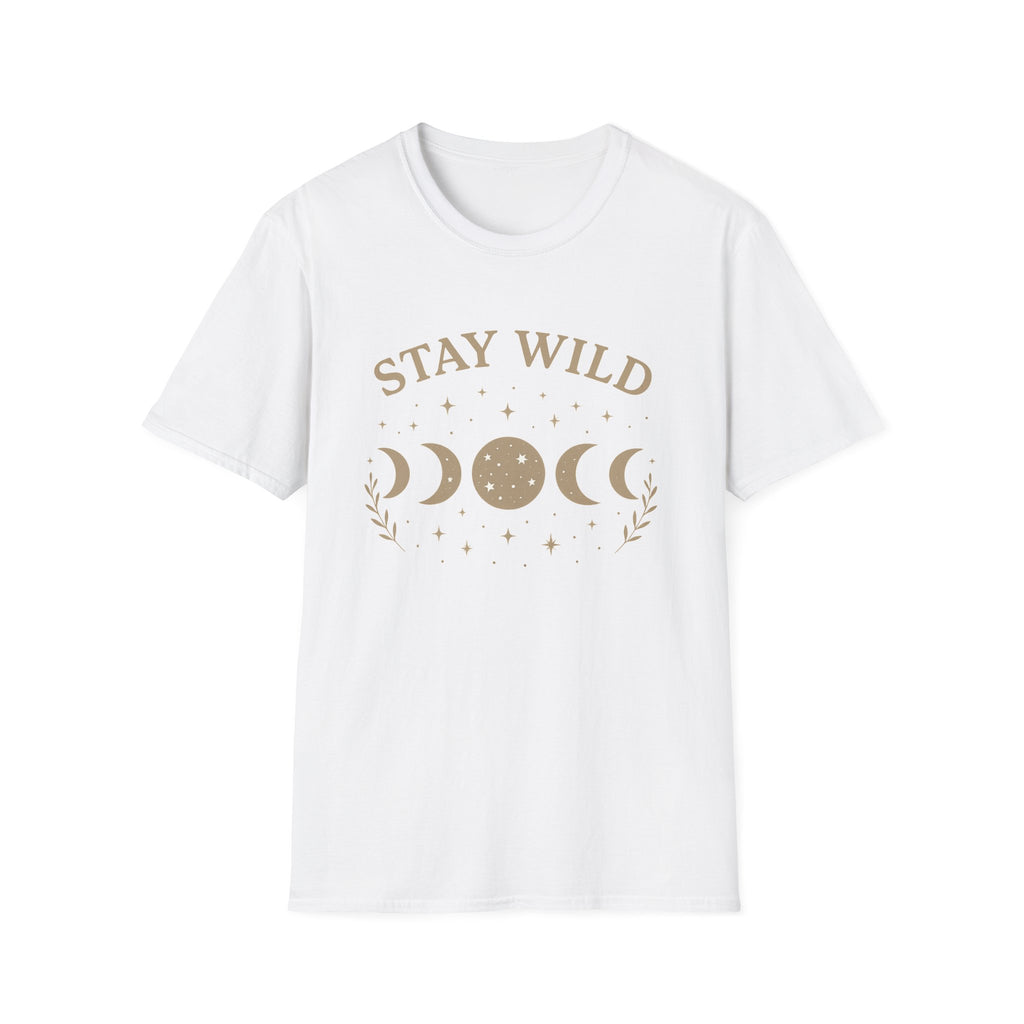 Stay Wild Moon Phase T-Shirt | Crescent Phases Graphic