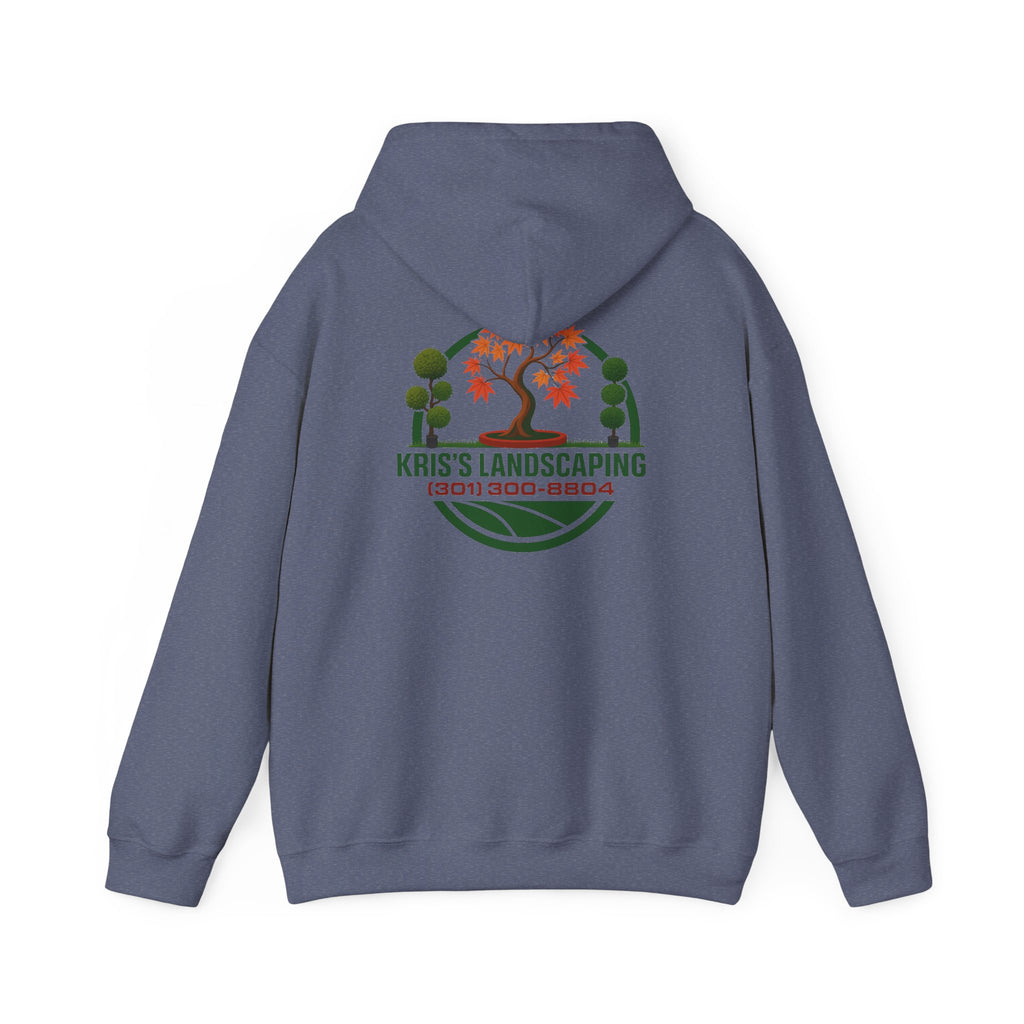 Kris's Landscaping Logo Hoodie finale volume bulk order optional