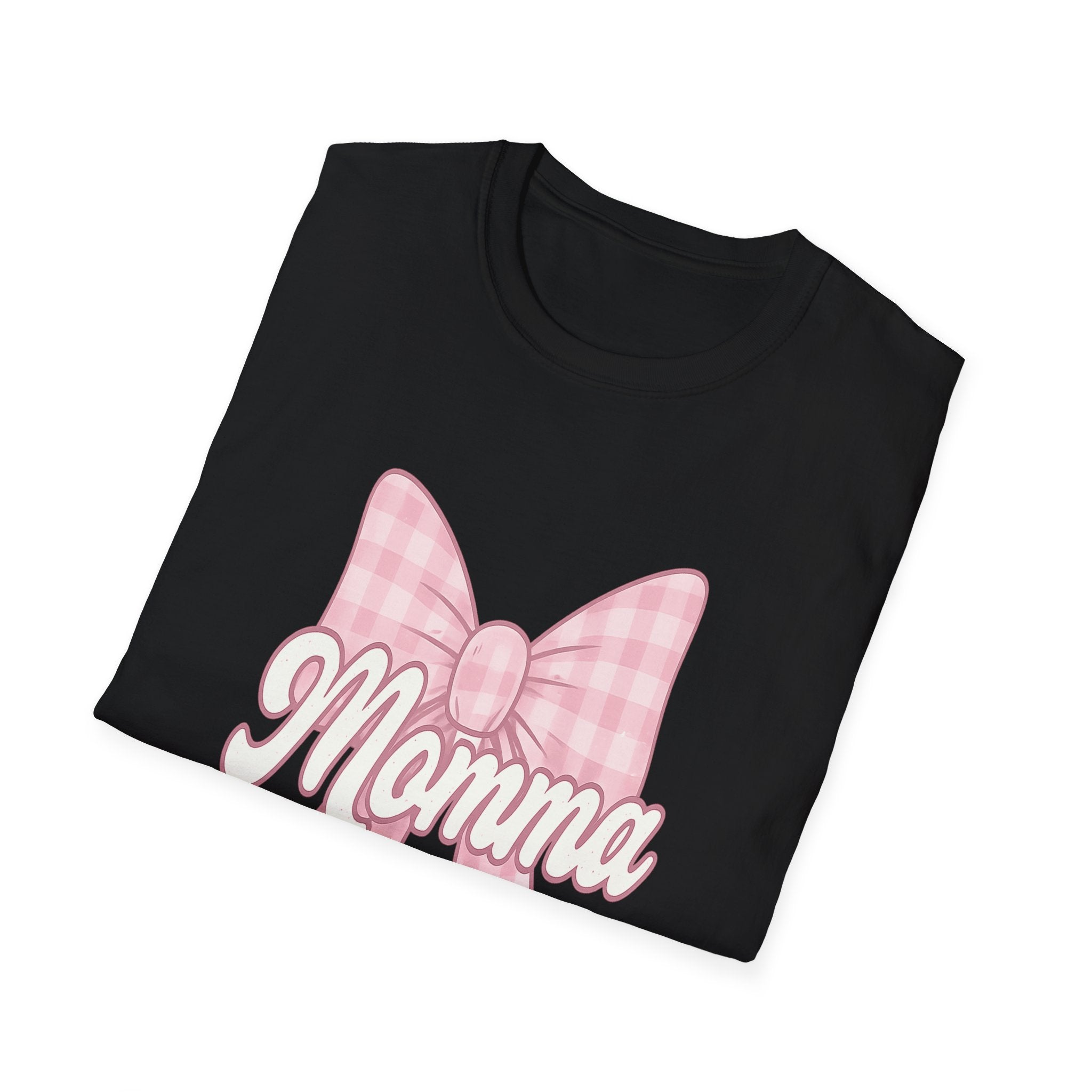 Pink Momma Bow T-Shirt  Mom Shirt, Bow Graphic