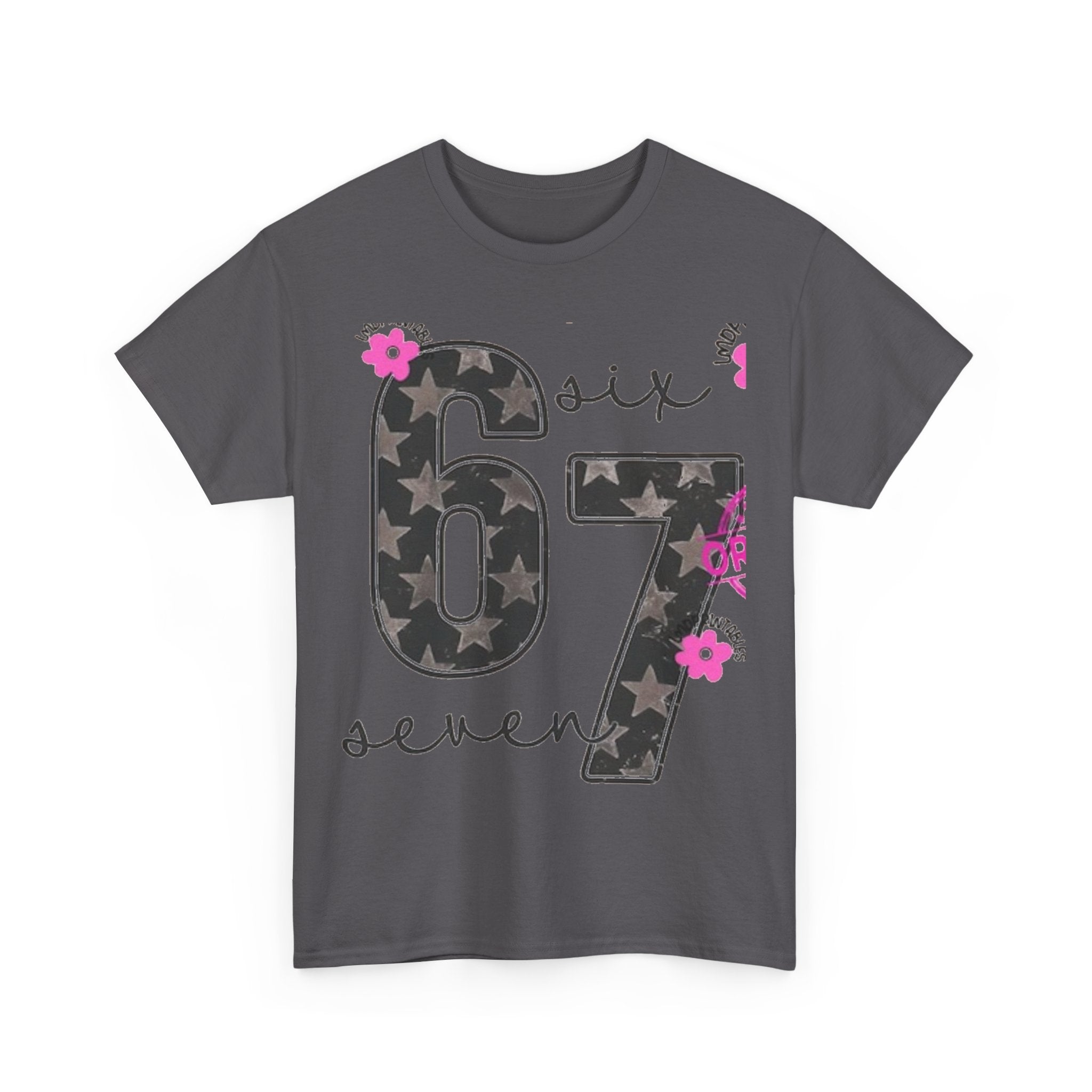 6-7  six seven Trendy Phrase Unisex Tee, Teens Fashion Shirt, Latest Trend Cotton T-Shirt, Kids Graphic Tee, Youth Hip Quote Shirt