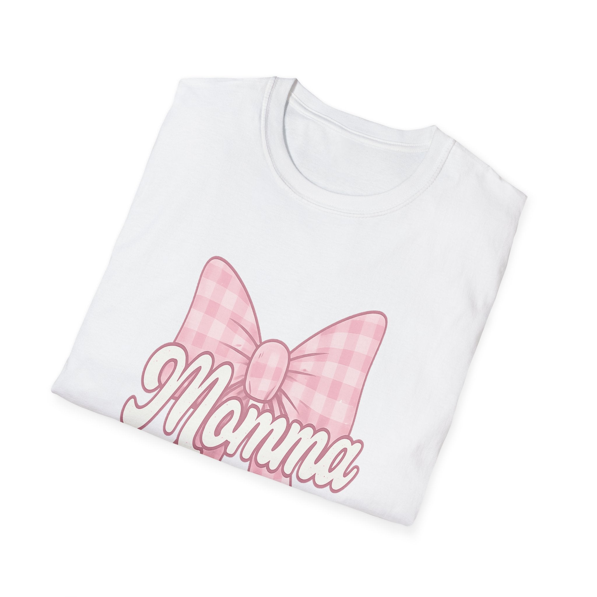 Pink Momma Bow T-Shirt  Mom Shirt, Bow Graphic