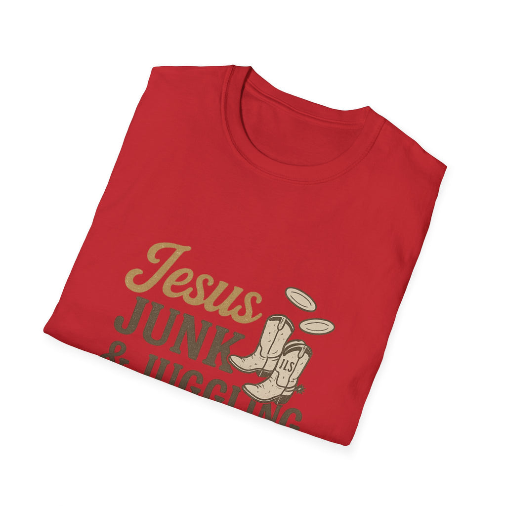 jesus junk and kids tshirt for the dumpster diving christian we all know one is it you?