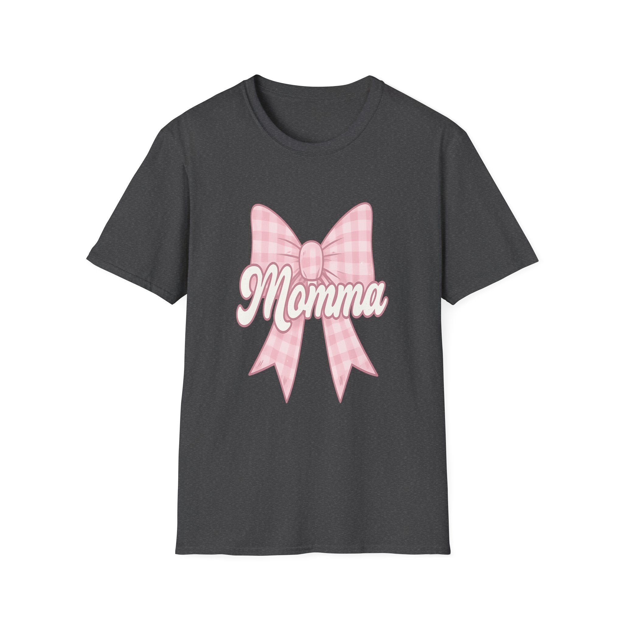 Pink Momma Bow T-Shirt  Mom Shirt, Bow Graphic