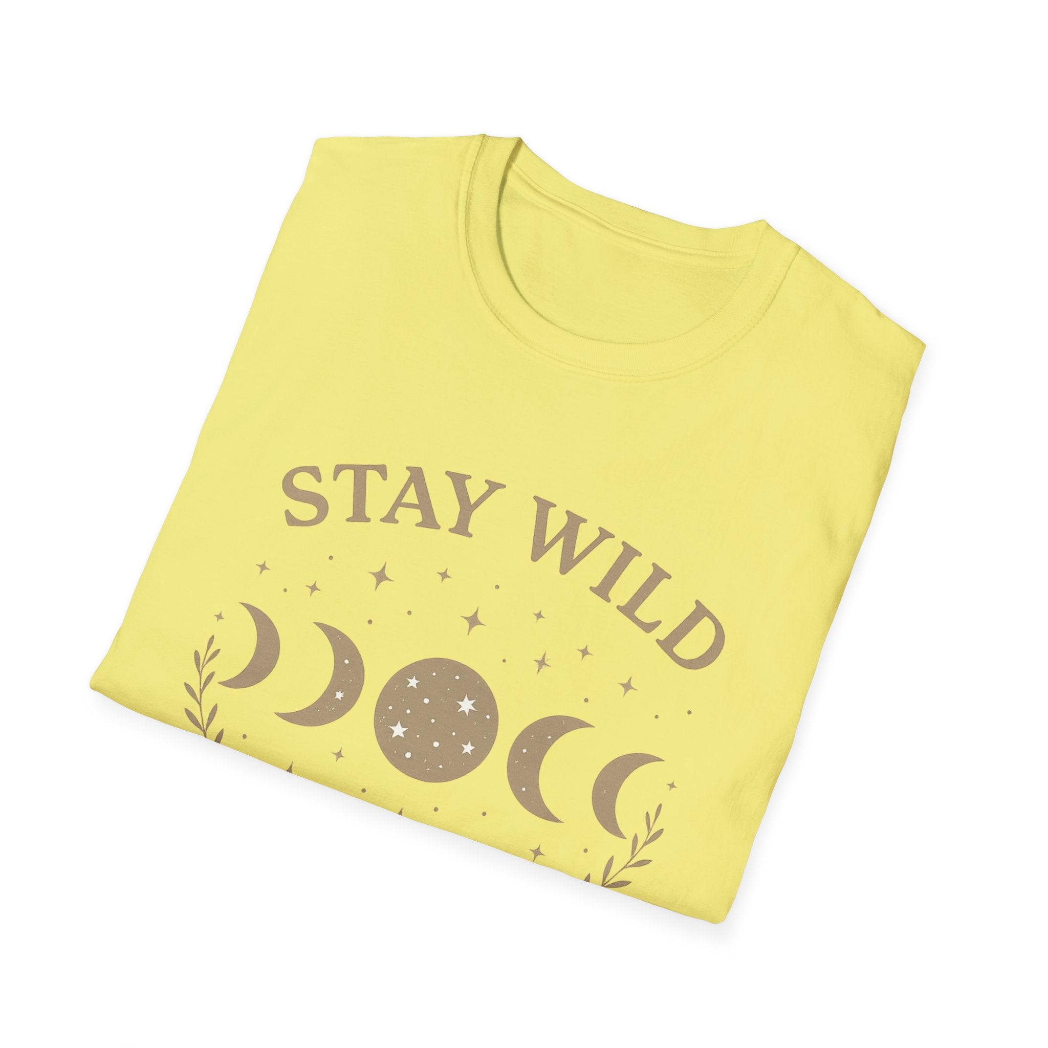 Stay Wild Moon Phase T-Shirt | Crescent Phases Graphic