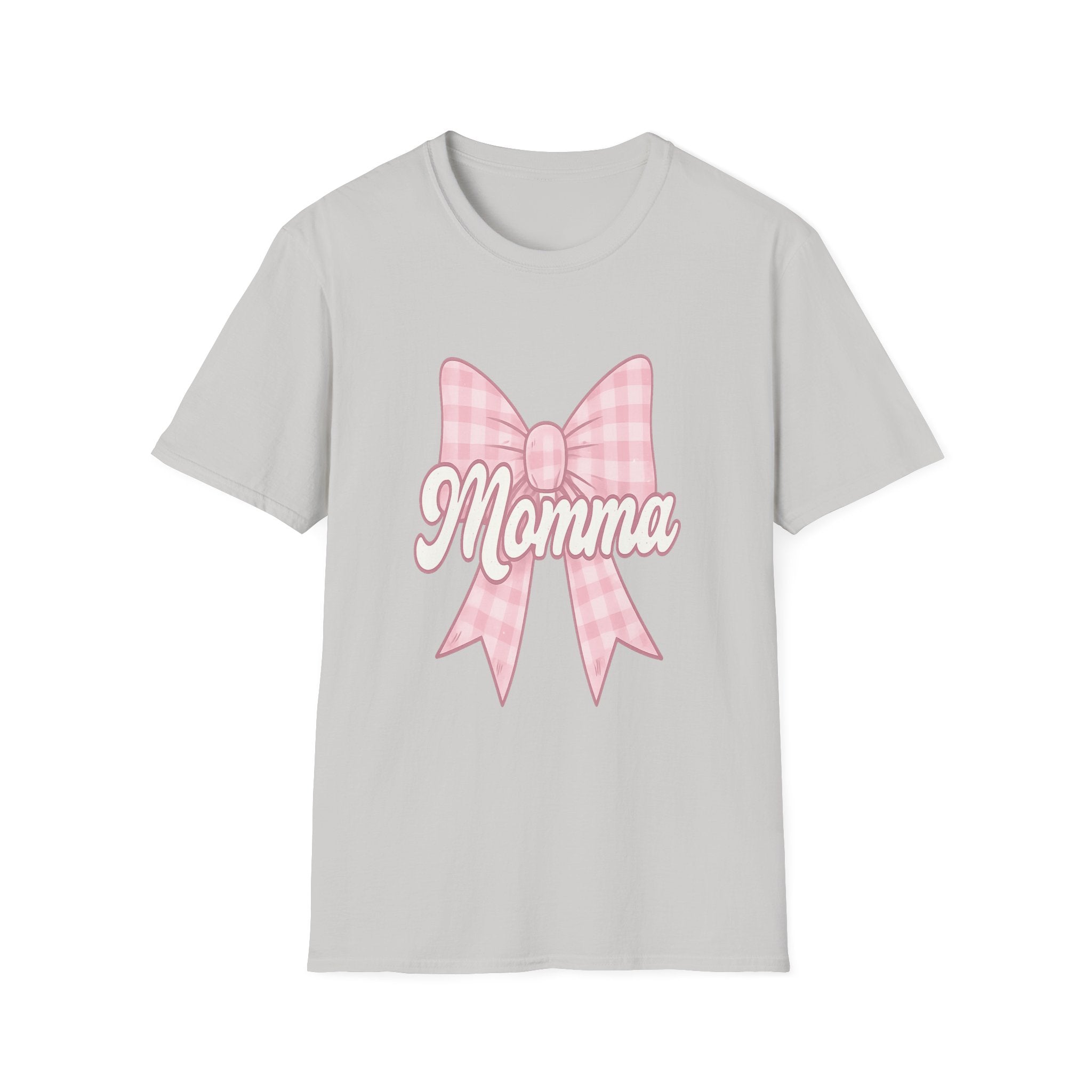 Pink Momma Bow T-Shirt  Mom Shirt, Bow Graphic