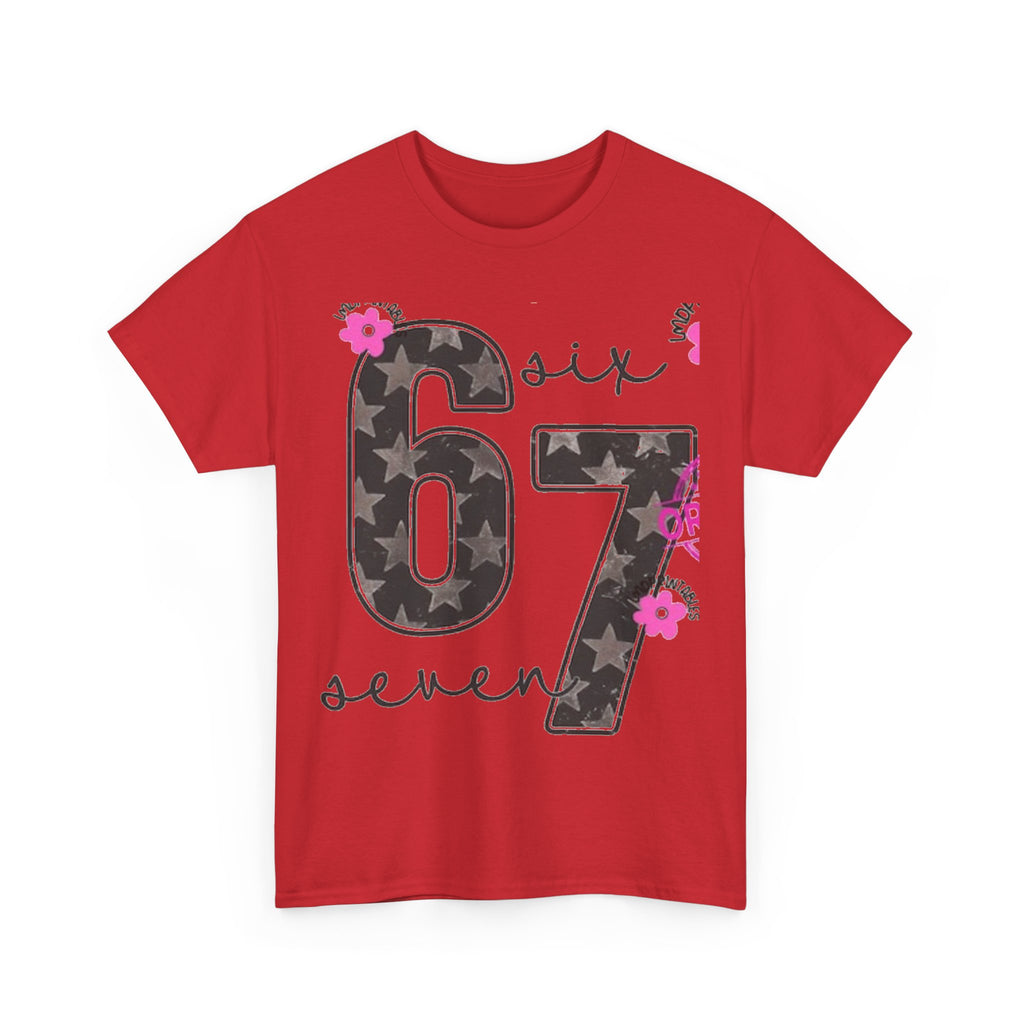 6-7  six seven Trendy Phrase Unisex Tee, Teens Fashion Shirt, Latest Trend Cotton T-Shirt, Kids Graphic Tee, Youth Hip Quote Shirt