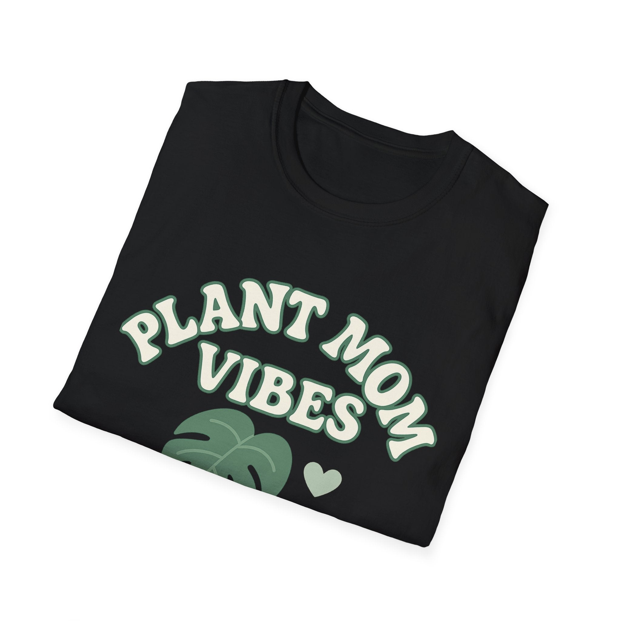Plant Mom Vibes T-Shirt | Plant Lover Shirt, Botanical Graphic Tee
