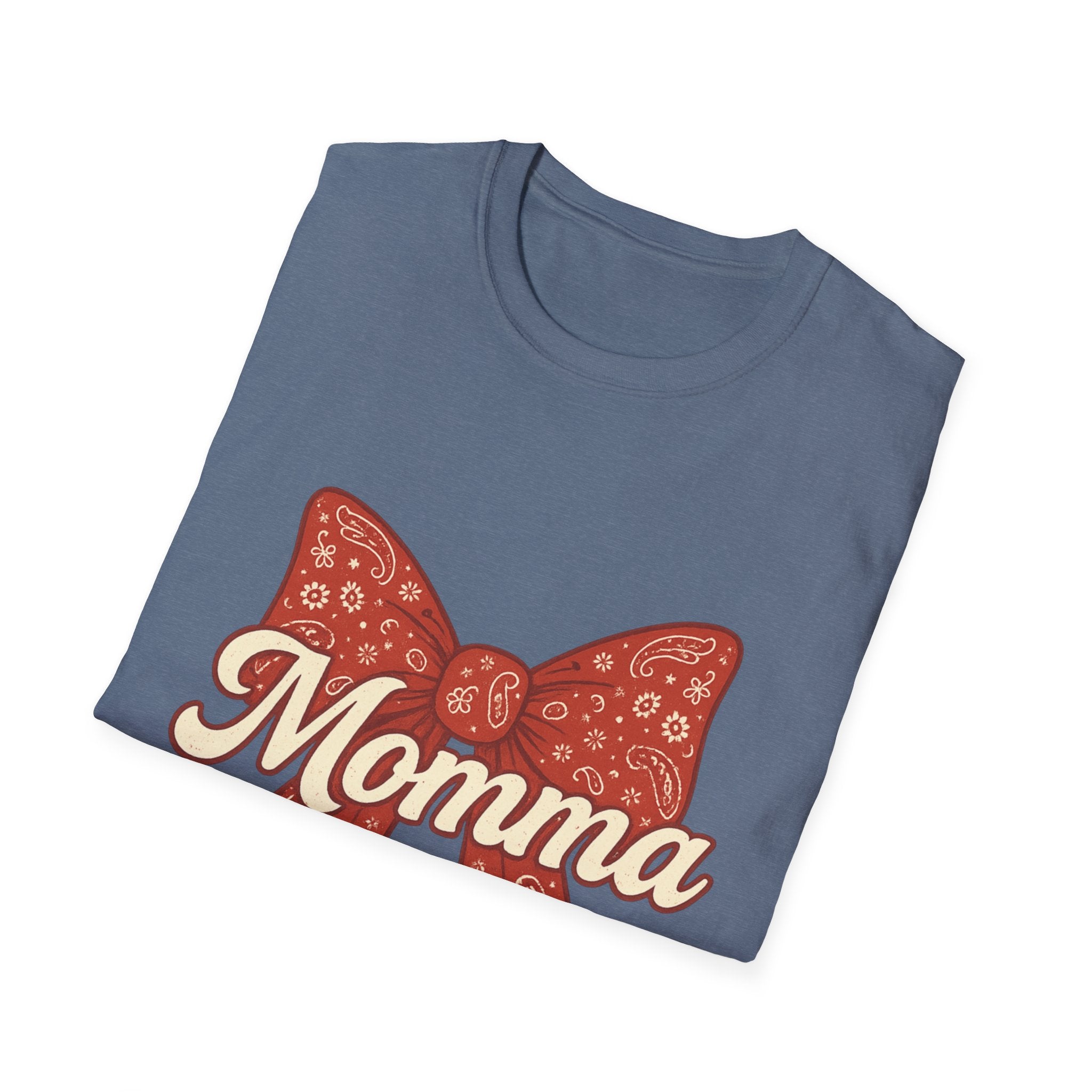 Ribboned Momma Bow southern boutique style T-Shirt | Momma Bow Tee