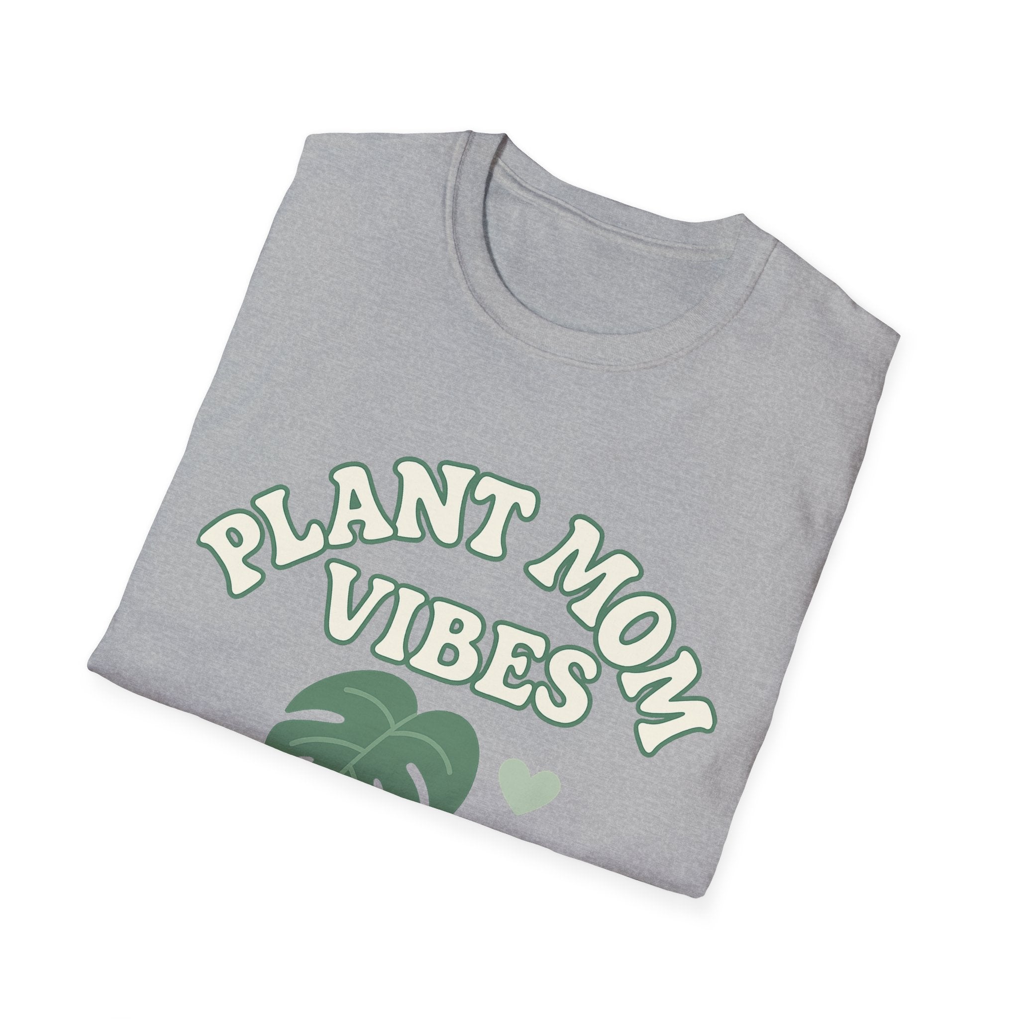 Plant Mom Vibes T-Shirt | Plant Lover Shirt, Botanical Graphic Tee