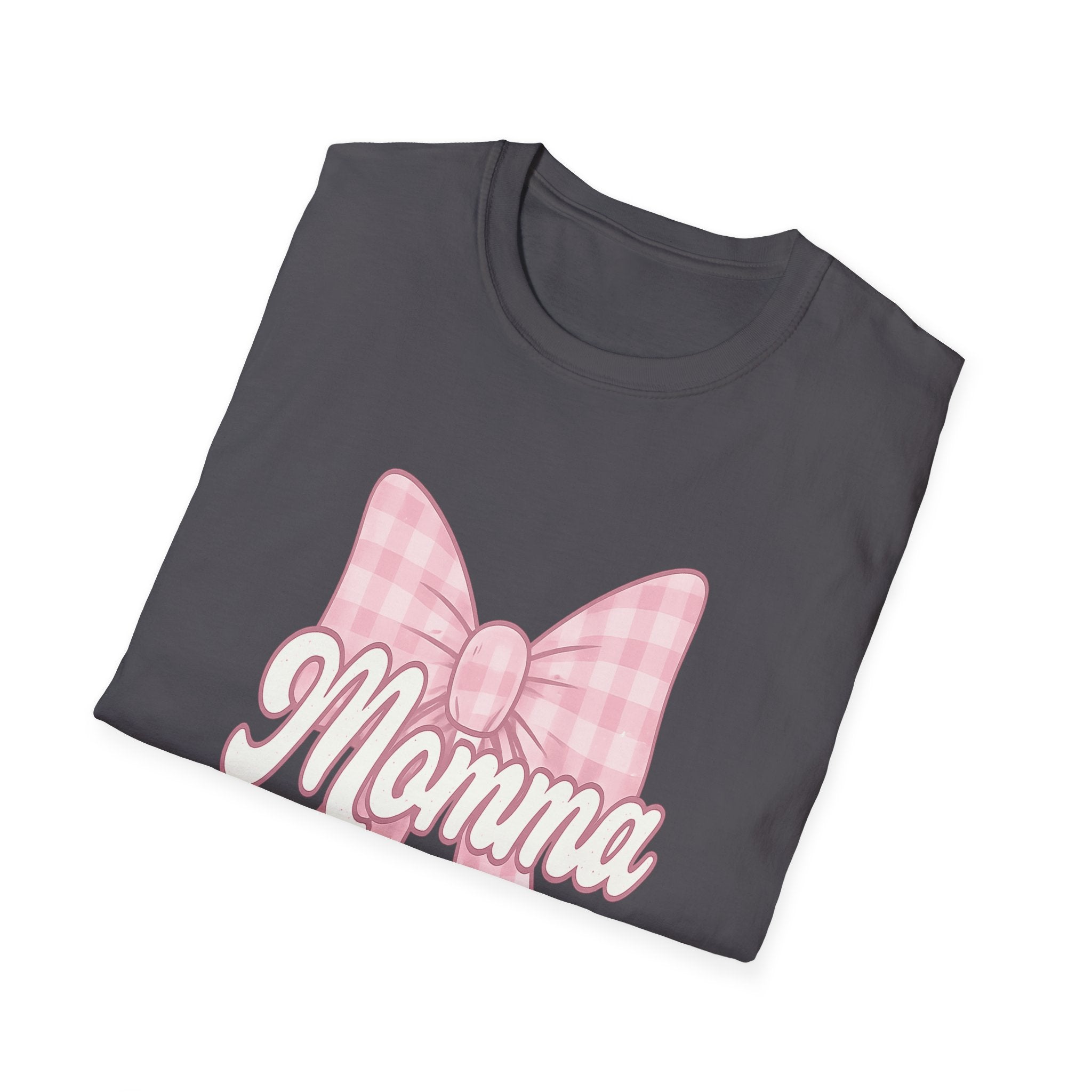 Pink Momma Bow T-Shirt  Mom Shirt, Bow Graphic