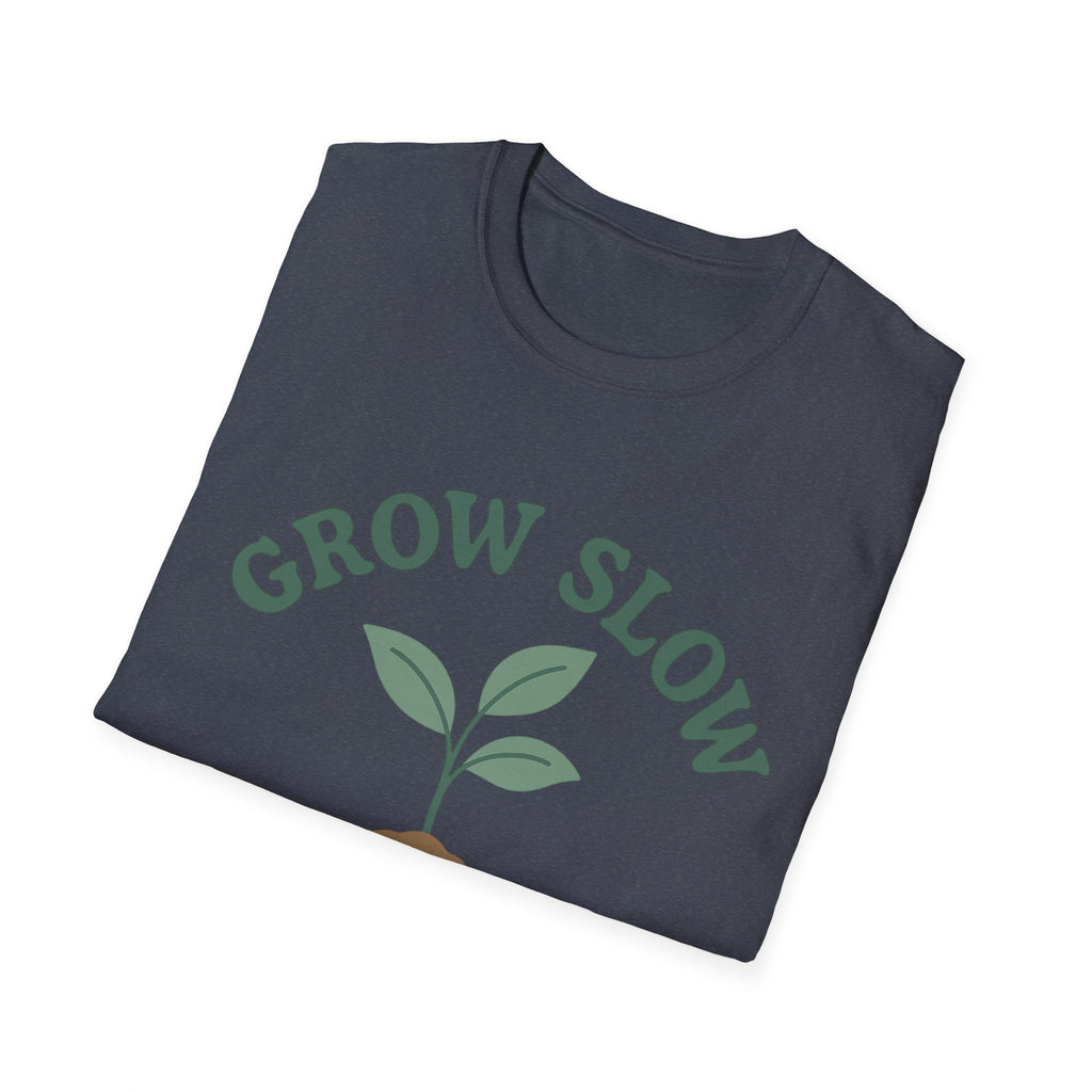 Grow Slow Live Slow T-Shirt | Relaxed Typography Tee