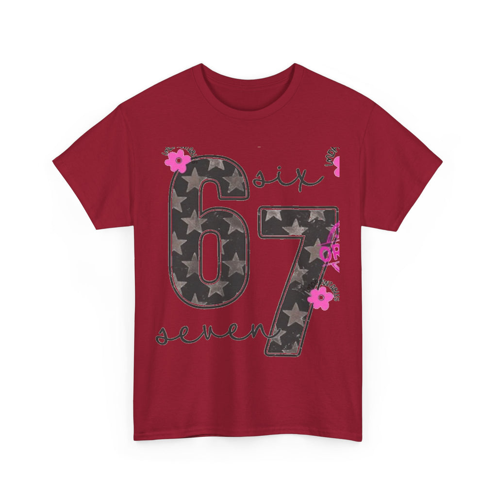 6-7  six seven Trendy Phrase Unisex Tee, Teens Fashion Shirt, Latest Trend Cotton T-Shirt, Kids Graphic Tee, Youth Hip Quote Shirt