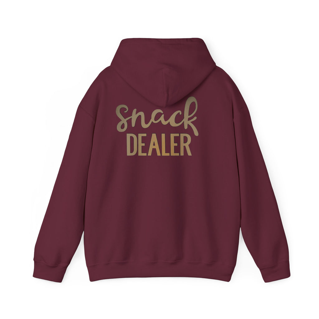 Funny Snack Dealer Hoodie, Sarcastic Foodie Gift, Junk Food Lover Hooded Sweatshirt, Gift for Snack Lover, Comfy Snacking Apparel