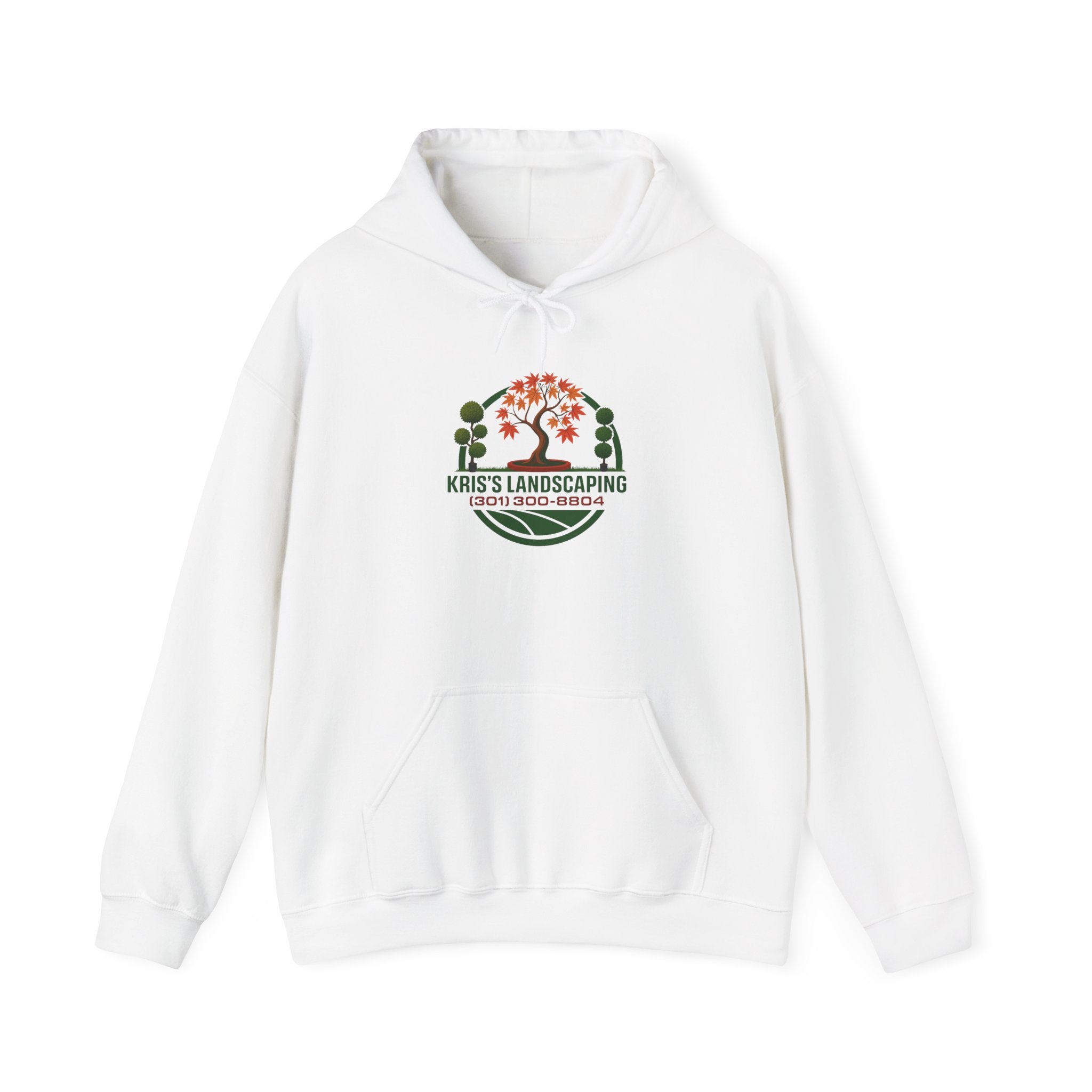 Kris's Landscaping Logo Hoodie finale volume bulk order optional