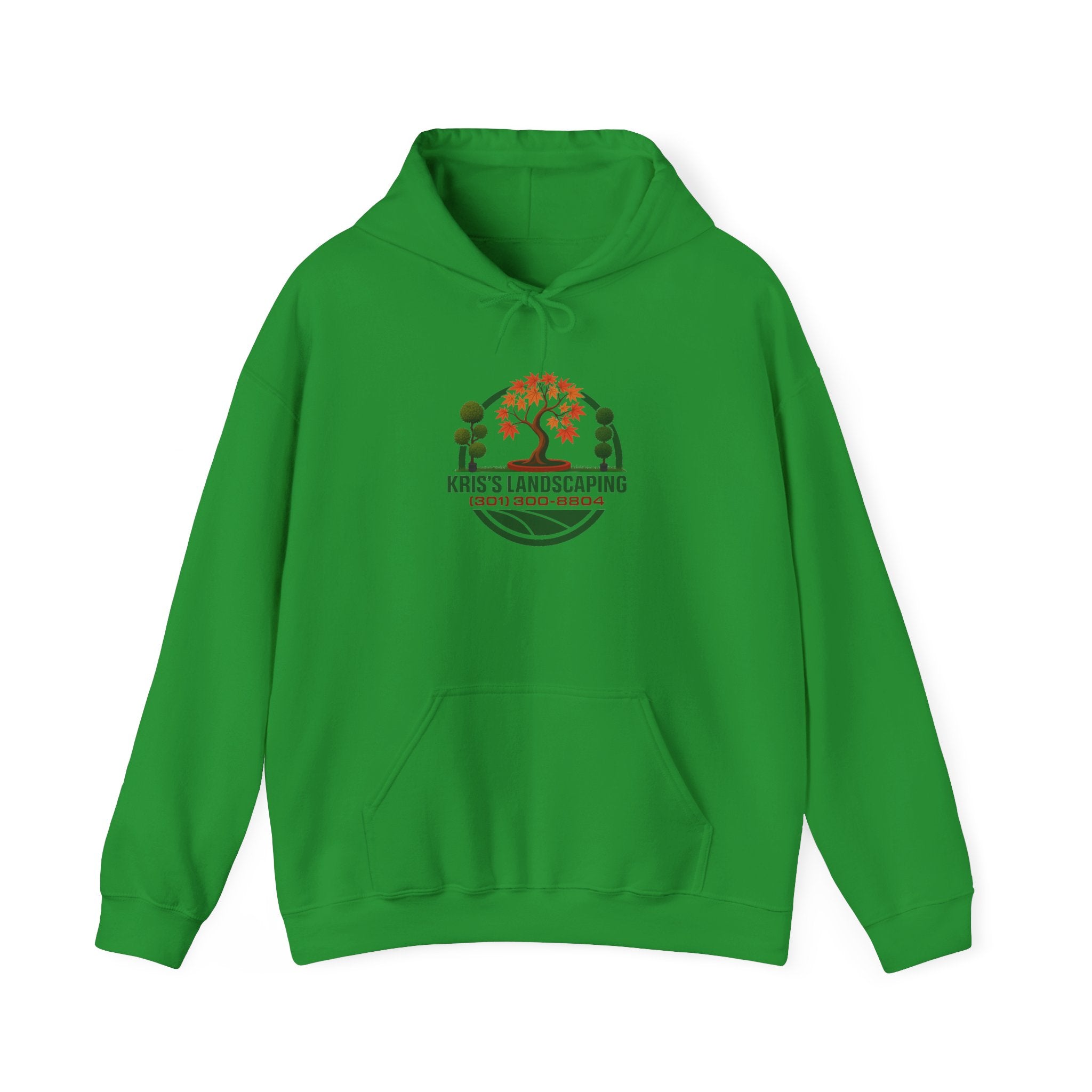 Kris's Landscaping Logo Hoodie finale volume bulk order optional