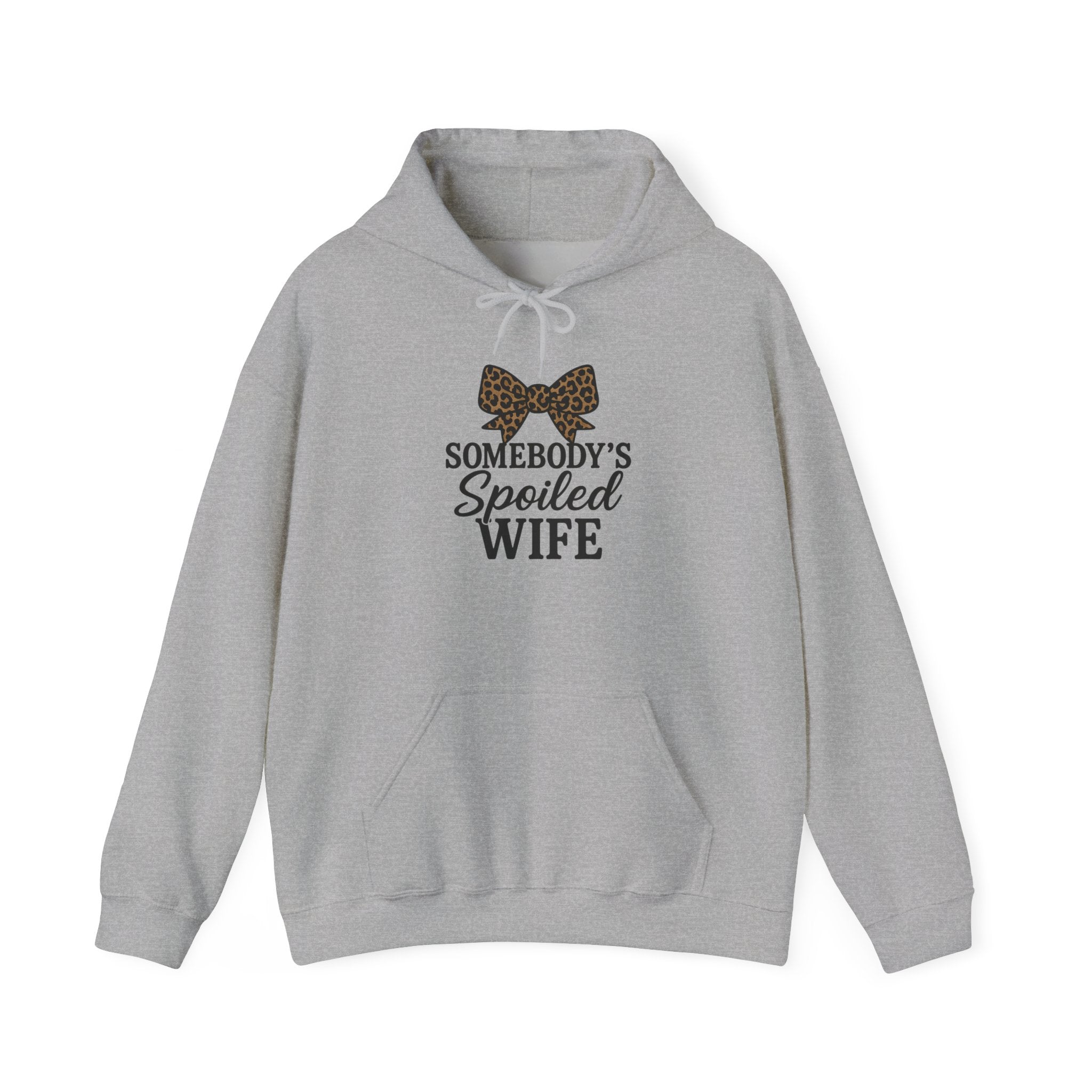Somebody's Spoiled Wife Hoodie | Leopard Bow Wife Sweatshirt