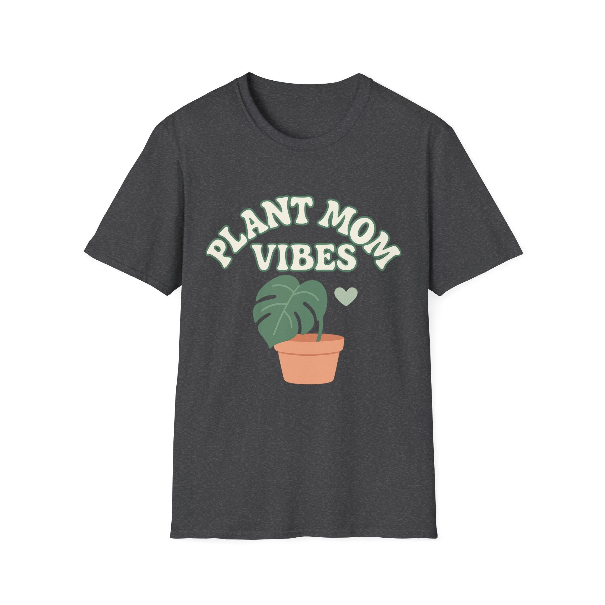 Plant Mom Vibes T-Shirt | Plant Lover Shirt, Botanical Graphic Tee