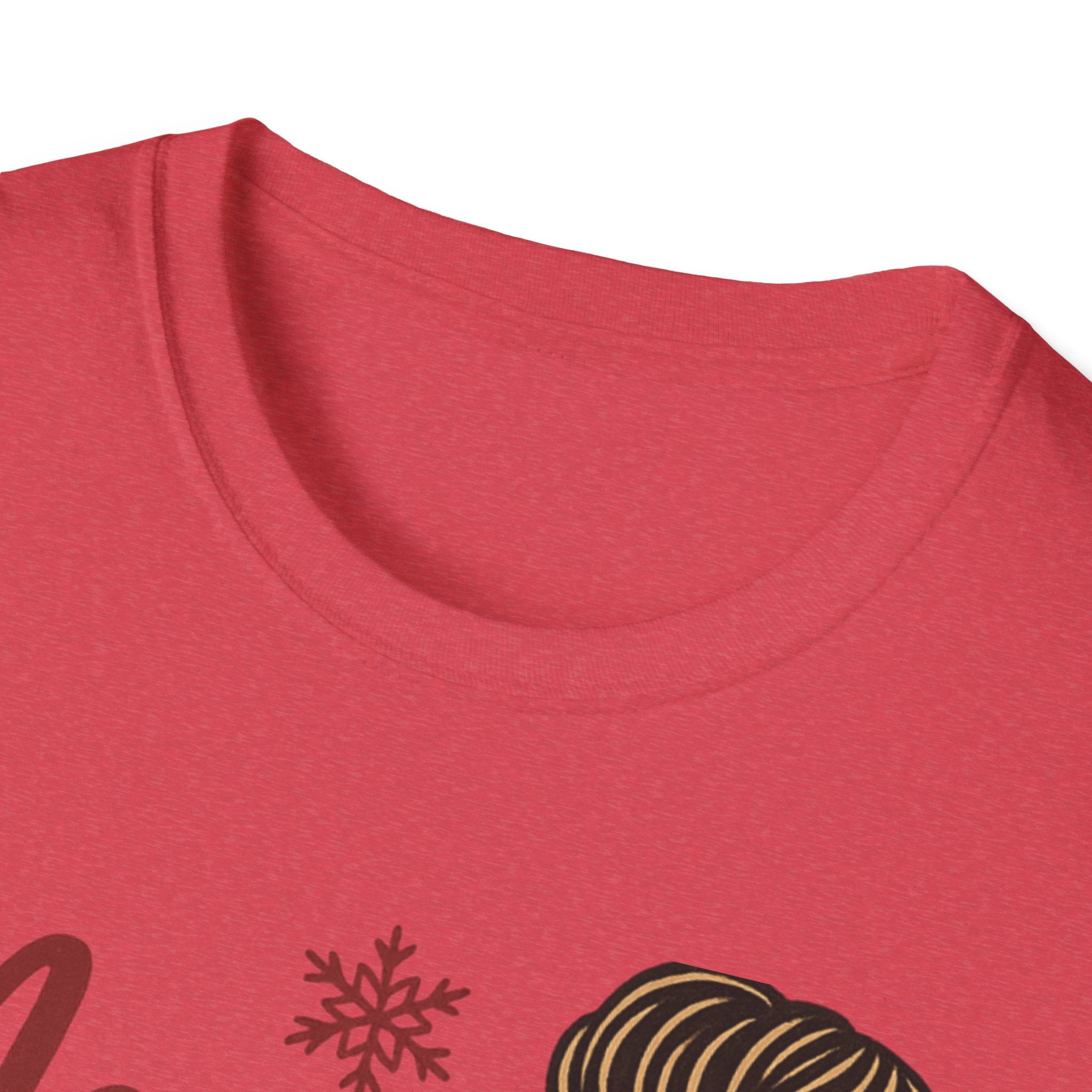 Messy Bun Mistletoe Christmas T-Shirt | Funny Holiday Hair Tee