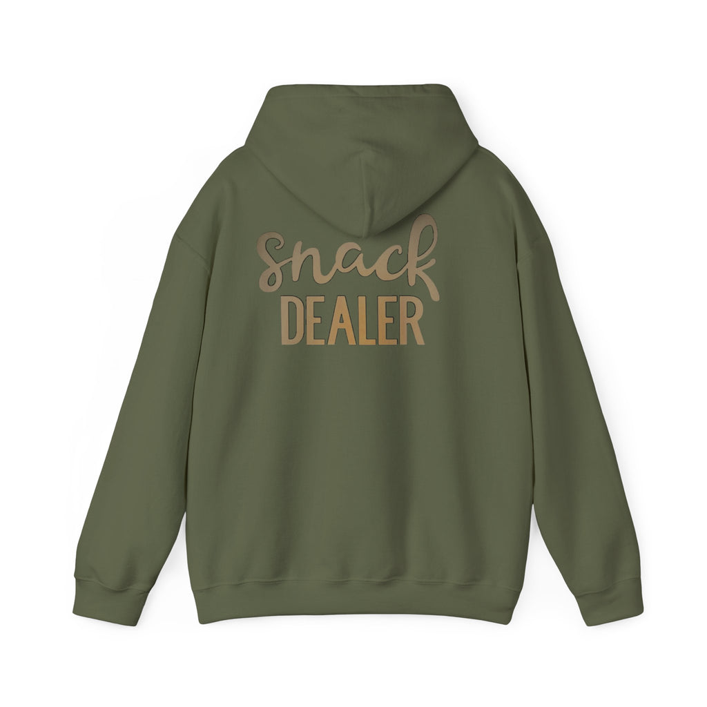 Funny Snack Dealer Hoodie, Sarcastic Foodie Gift, Junk Food Lover Hooded Sweatshirt, Gift for Snack Lover, Comfy Snacking Apparel