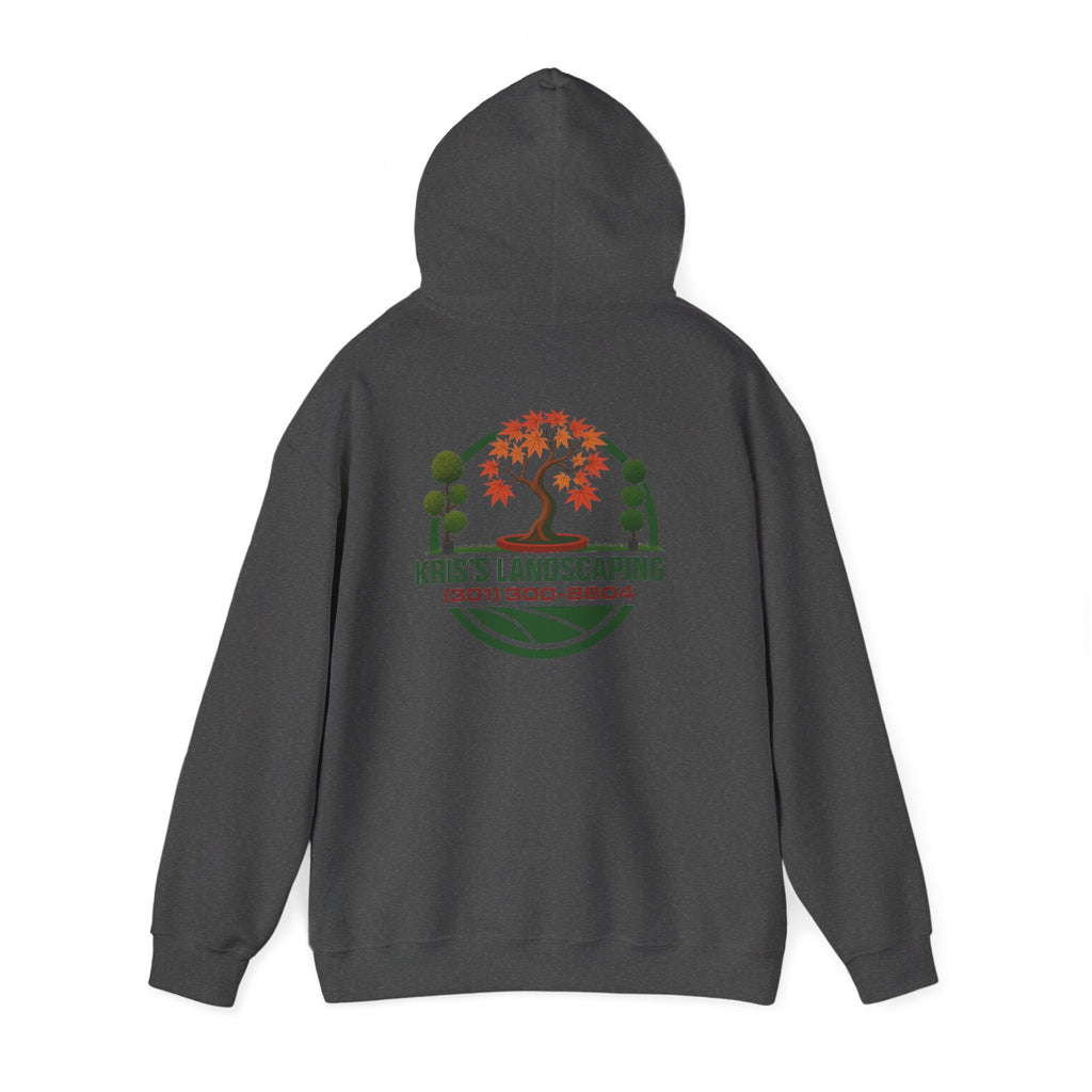 Kris's Landscaping Logo Hoodie finale volume bulk order optional