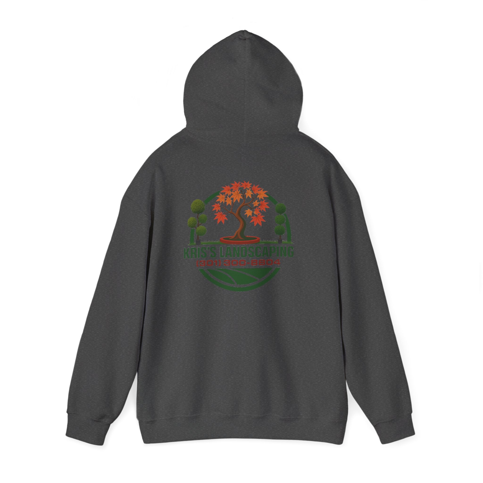 Kris's Landscaping Logo Hoodie finale volume bulk order optional