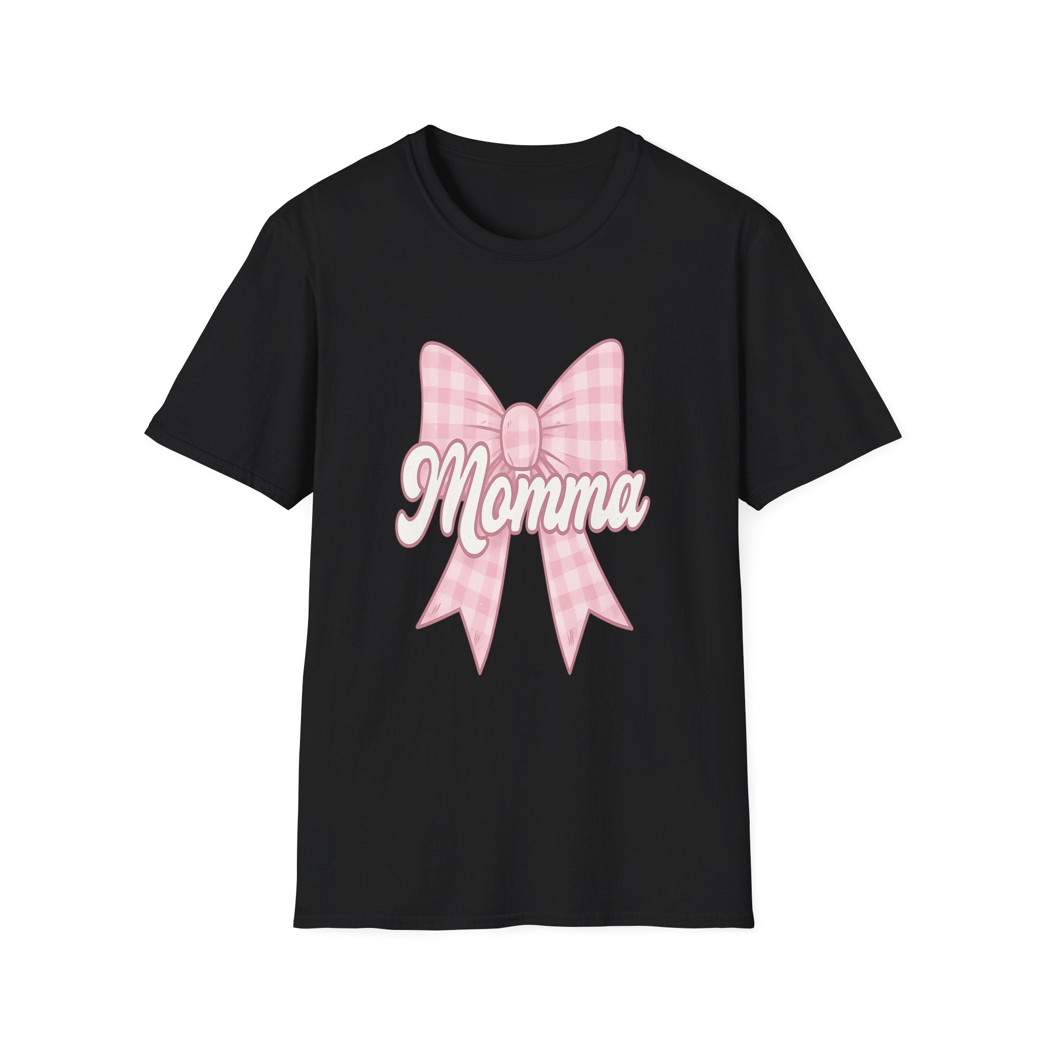 Pink Momma Bow T-Shirt  Mom Shirt, Bow Graphic