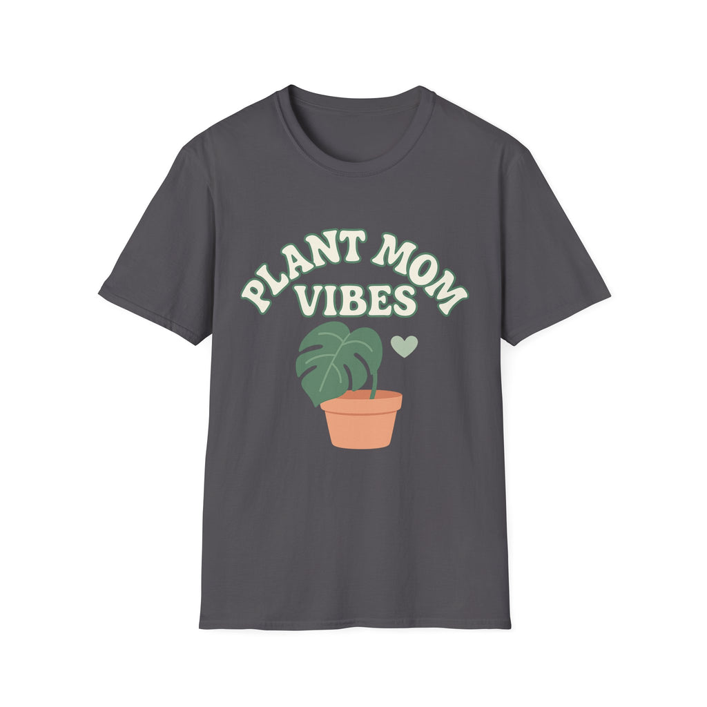 Plant Mom Vibes T-Shirt | Plant Lover Shirt, Botanical Graphic Tee