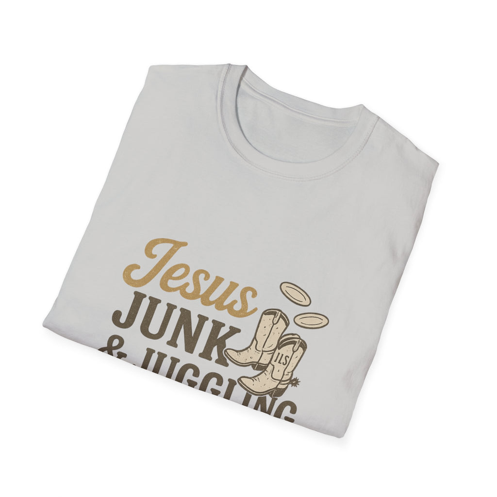jesus junk and kids tshirt for the dumpster diving christian we all know one is it you?