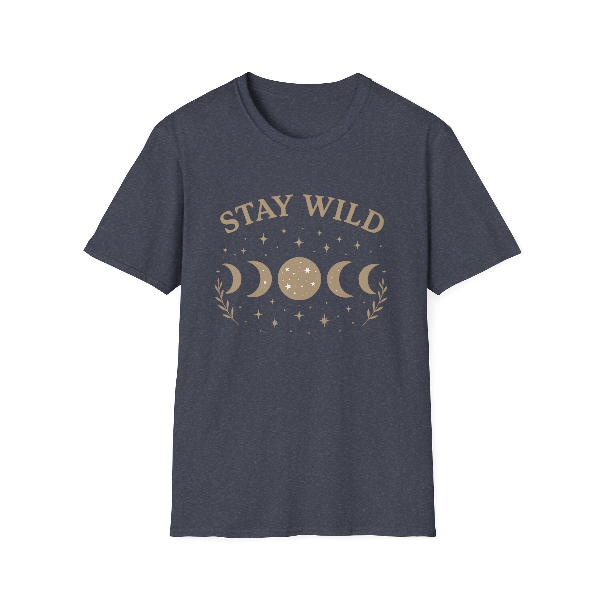 Stay Wild Moon Phase T-Shirt | Crescent Phases Graphic