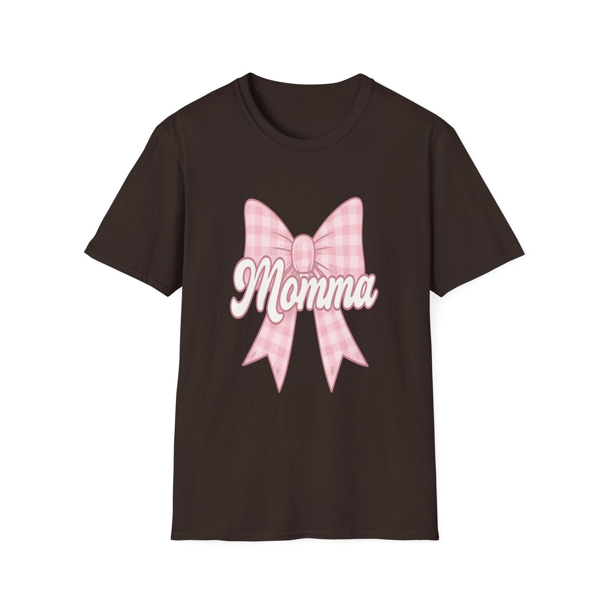 Pink Momma Bow T-Shirt  Mom Shirt, Bow Graphic