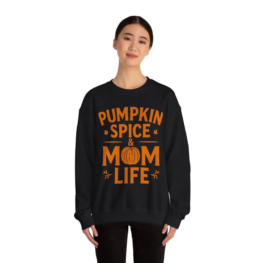 Fall Mom Life Pumpkin Spice Unisex Sweatshirt, Cozy Long Sleeve Sweater for Autumn, Gift for Mom, Fall Vibez Top, Comfortable Pullover, Fall