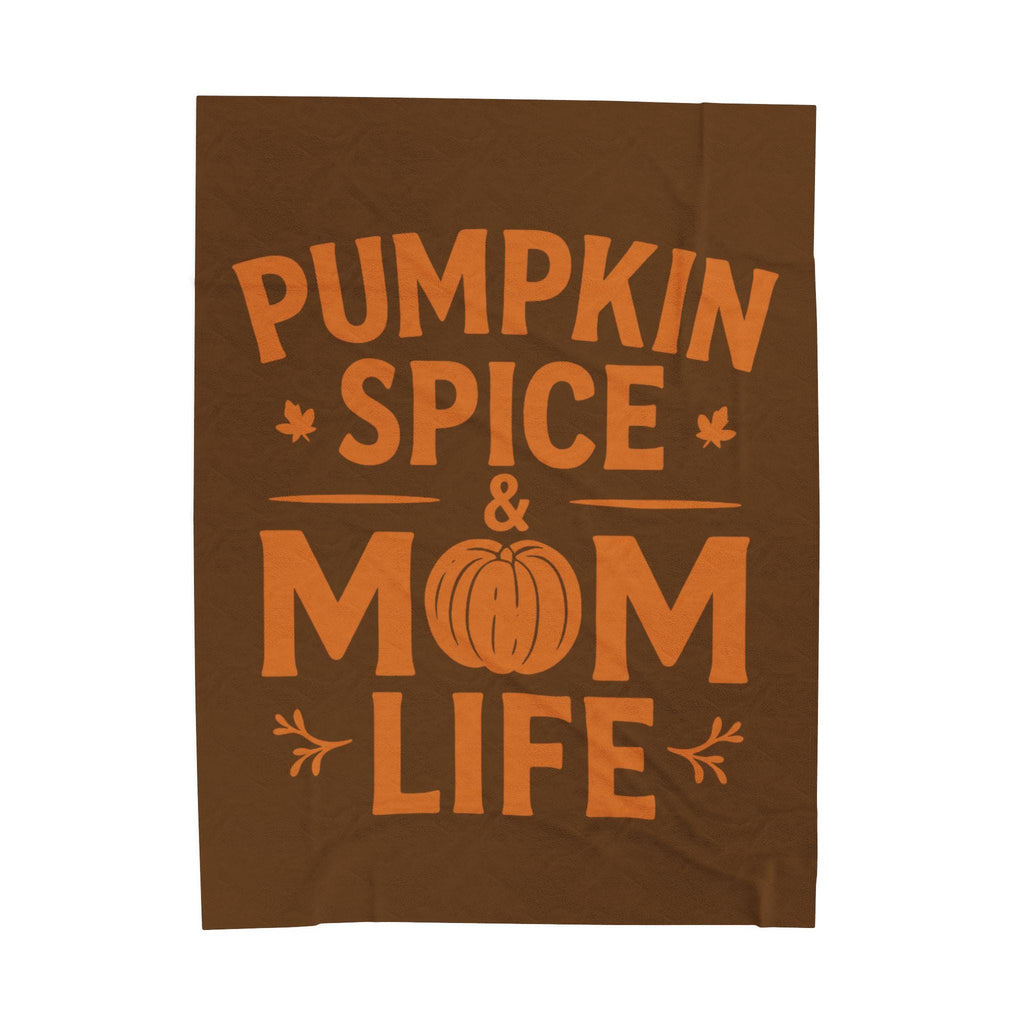 Pumpkin Spice Mom Life Blanket: Oversized Fall Cuddle Weather Blanket