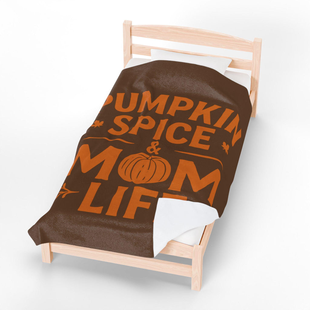 Pumpkin Spice Mom Life Blanket: Oversized Fall Cuddle Weather Blanket